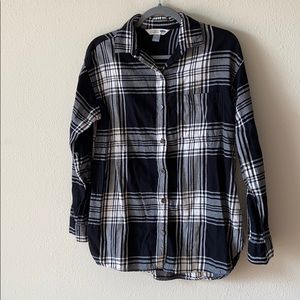 Black and white flannel